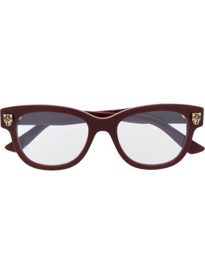 

Logo-print glasses, Cartier Eyewear Logo-print glasses