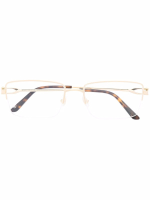 

Rectangular-frame glasses, Cartier Eyewear Rectangular-frame glasses