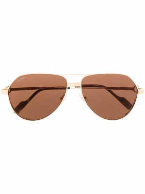 

CT0303S pilot-frame sunglasses, Cartier Eyewear CT0303S pilot-frame sunglasses
