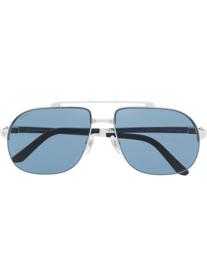 

Tinted pilot-frame sunglasses, Cartier Eyewear Tinted pilot-frame sunglasses