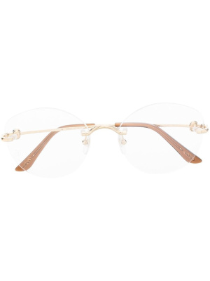 

Round rimless optical glasses, Cartier Eyewear Round rimless optical glasses
