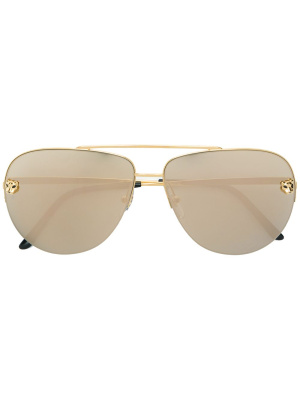 

Pilot-frame sunglasses, Cartier Eyewear Pilot-frame sunglasses