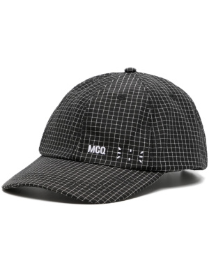 

Logo-embroidered grid-pattern cap, MCQ Logo-embroidered grid-pattern cap