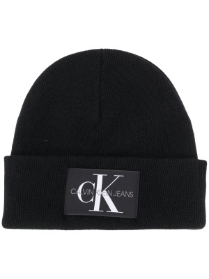 

Logo patch beanie hat, Calvin Klein Jeans Logo patch beanie hat