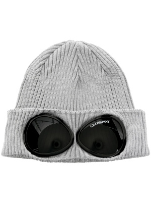 

Goggles-detail knitted beanie, C.P. Company Kids Goggles-detail knitted beanie