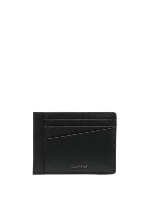 

Logo-plaque leather cardholder, Calvin Klein Logo-plaque leather cardholder