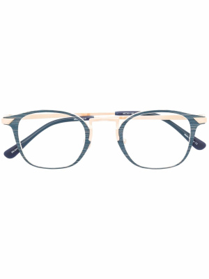 

Two-tone square-frame glasses, Matsuda Two-tone square-frame glasses
