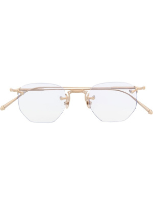 

Polished geometric-frame glasses, Matsuda Polished geometric-frame glasses