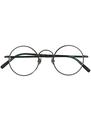 

Logo-engraved round-frame glasses, Matsuda Logo-engraved round-frame glasses