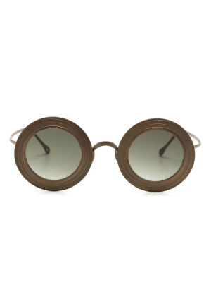 

Metallic round-frame sunglasses, Rigards Metallic round-frame sunglasses