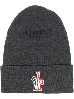 

Logo-patch wool beanie, Moncler Grenoble Logo-patch wool beanie