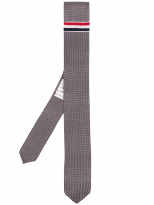 

Stripe-detailed silk tie, Thom Browne Stripe-detailed silk tie