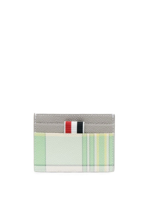 

Leather striped cardholder, Thom Browne Leather striped cardholder