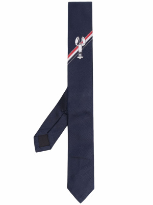 

Lobster-icon silk tie, Thom Browne Lobster-icon silk tie