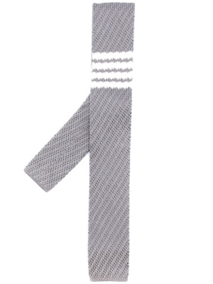 

4-Bar knitted silk tie, Thom Browne 4-Bar knitted silk tie