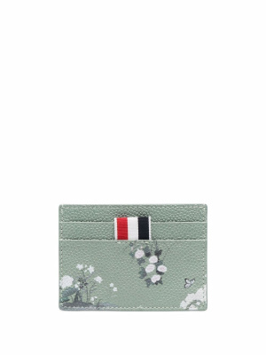 

Floral-print cardholder, Thom Browne Floral-print cardholder