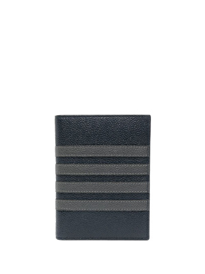 

4-Bar leather passport holder, Thom Browne 4-Bar leather passport holder