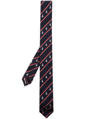 

Sailboat striped necktie, Thom Browne Sailboat striped necktie