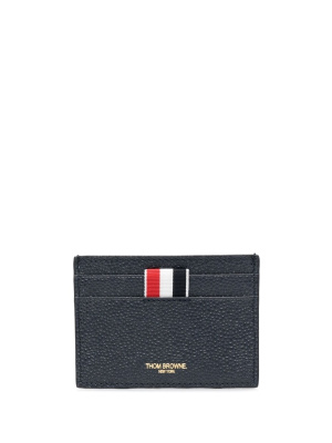 

4-Bar stripe leather cardholder, Thom Browne 4-Bar stripe leather cardholder