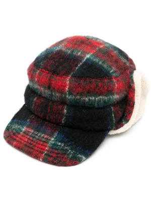 

Wool plaid trapper hat, Undercover Wool plaid trapper hat