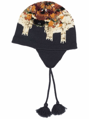 

Knited tassel-trim hat, Undercover Knited tassel-trim hat