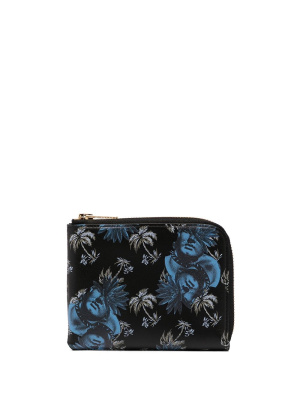 

Graphic-print leather wallet, Undercover Graphic-print leather wallet