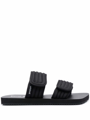 

Touch-strap quilted slides, Palm Angels Touch-strap quilted slides
