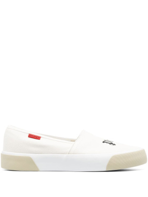 

Logo-print slip-on sneakers, Palm Angels Logo-print slip-on sneakers
