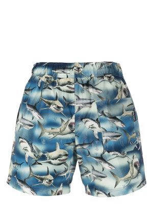 

Sharks-print swim shorts, Palm Angels Sharks-print swim shorts