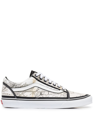 

Old Skool map-print sneakers, Vans Old Skool map-print sneakers