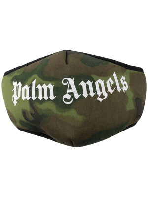 

Camouflage logo-print face mask, Palm Angels Camouflage logo-print face mask