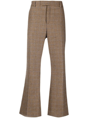 

Bootcut check-pattern tailored trousers, Palm Angels Bootcut check-pattern tailored trousers