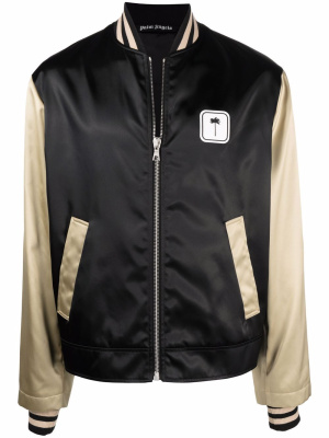 

PXP colour-block bomber jacket, Palm Angels PXP colour-block bomber jacket
