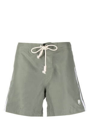 

Logo-embroidered side stripe swim shorts, Palm Angels Logo-embroidered side stripe swim shorts