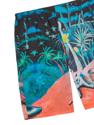 

Oil On Canvas swim shorts, Palm Angels Oil On Canvas swim shorts