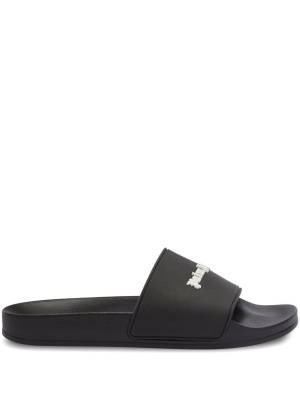 

Logo-print flat slides, Palm Angels Logo-print flat slides
