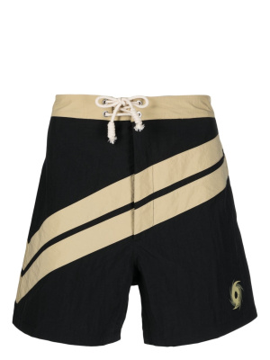 

Diagonal-stripe swim shorts, Palm Angels Diagonal-stripe swim shorts
