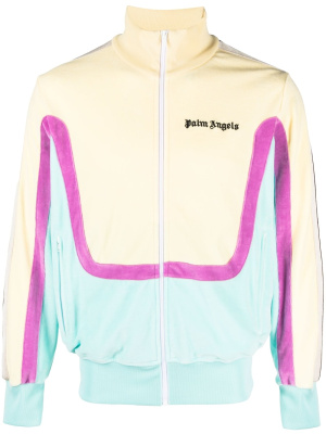 

Colour-block logo-print track jacket, Palm Angels Colour-block logo-print track jacket