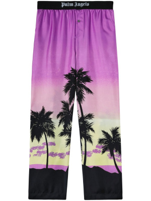 

Sunset-print straight trousers, Palm Angels Sunset-print straight trousers