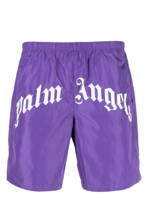 

Logo-print swim shorts, Palm Angels Logo-print swim shorts