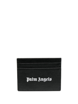 

Gothic logo-print cardholder, Palm Angels Gothic logo-print cardholder