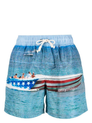 

Getty Speedyboat Swimshorts, Palm Angels Getty Speedyboat Swimshorts