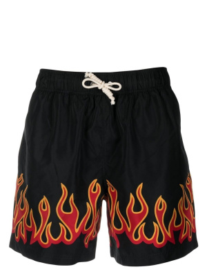 

Flame-print swim shorts, Palm Angels Flame-print swim shorts
