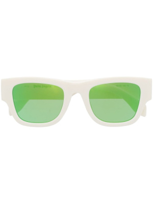 

Square-frame mirrored sunglasses, Palm Angels Square-frame mirrored sunglasses
