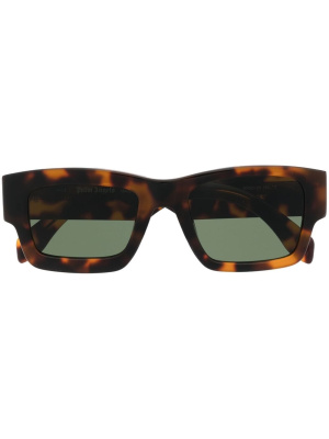 

Tortoiseshell-effect square-frame sunglasses, Palm Angels Tortoiseshell-effect square-frame sunglasses