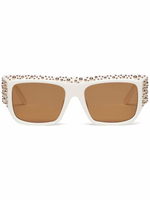 

Casablanca studded square-frame sunglasses, Palm Angels Casablanca studded square-frame sunglasses