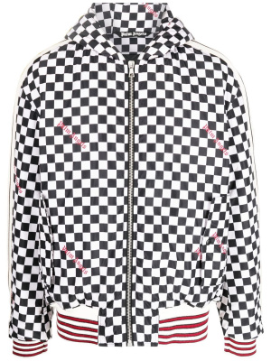 

Zip-up hooded jacket, Palm Angels Zip-up hooded jacket