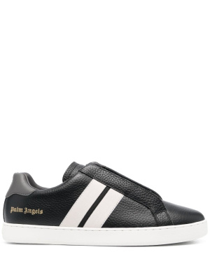 

Logo-print leather sneakers, Palm Angels Logo-print leather sneakers