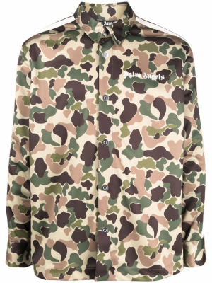 

Camouflage-print track shirt, Palm Angels Camouflage-print track shirt