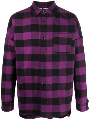 

Check-print cotton shirt, Palm Angels Check-print cotton shirt